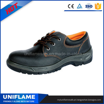 Sapatos de trabalho de segurança de couro de homens industriais En20345